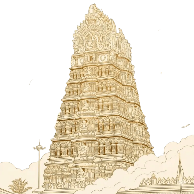 Sri Chamundeshwari Devi Temple Gopuram
